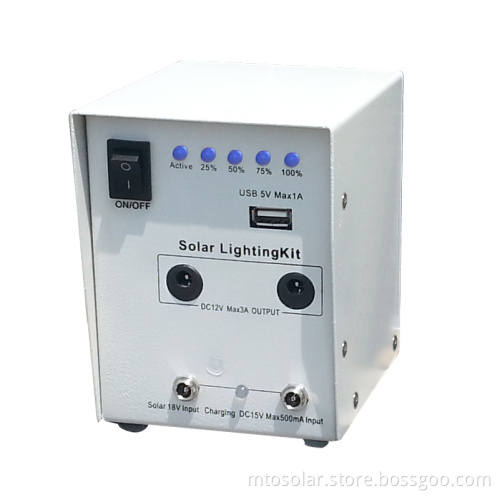 Mini solar home kit for emergency light